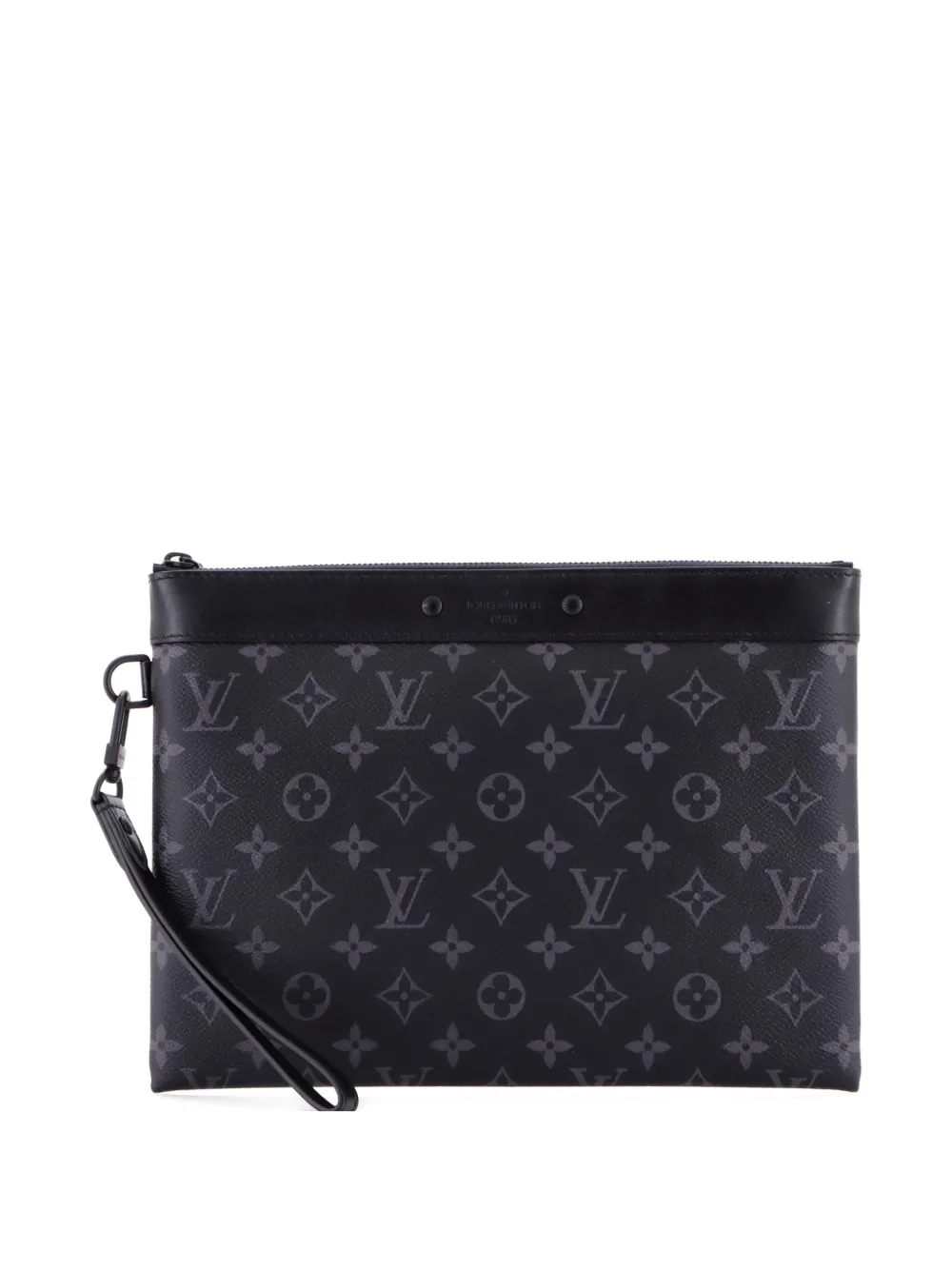 Louis Vuitton Pre-Owned Pouch Pochette To-Go MM in tela Monogram Eclipse - Nero
