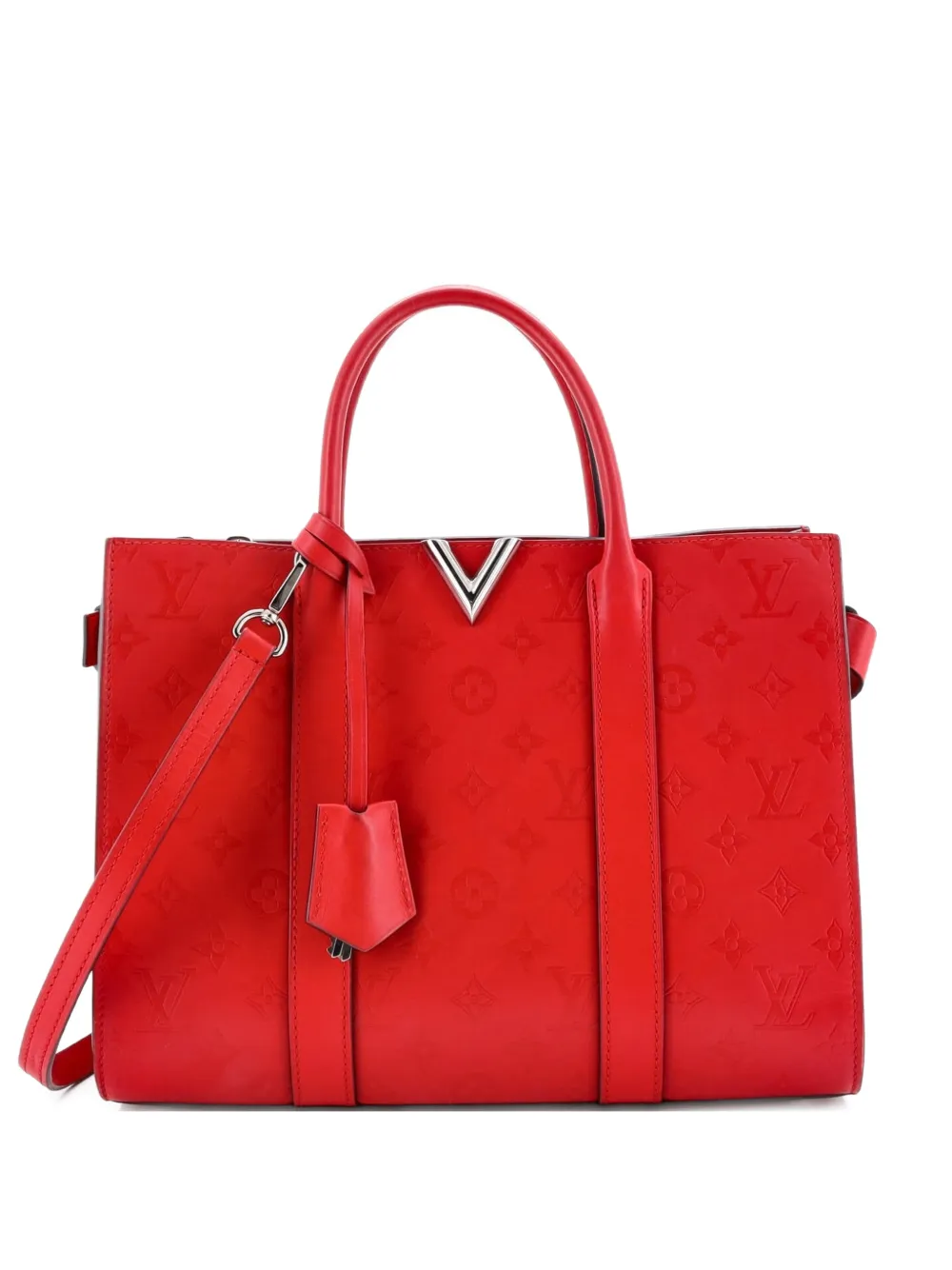 Louis Vuitton Pre-Owned Very Monogram Leather MM tote bag - Rosso