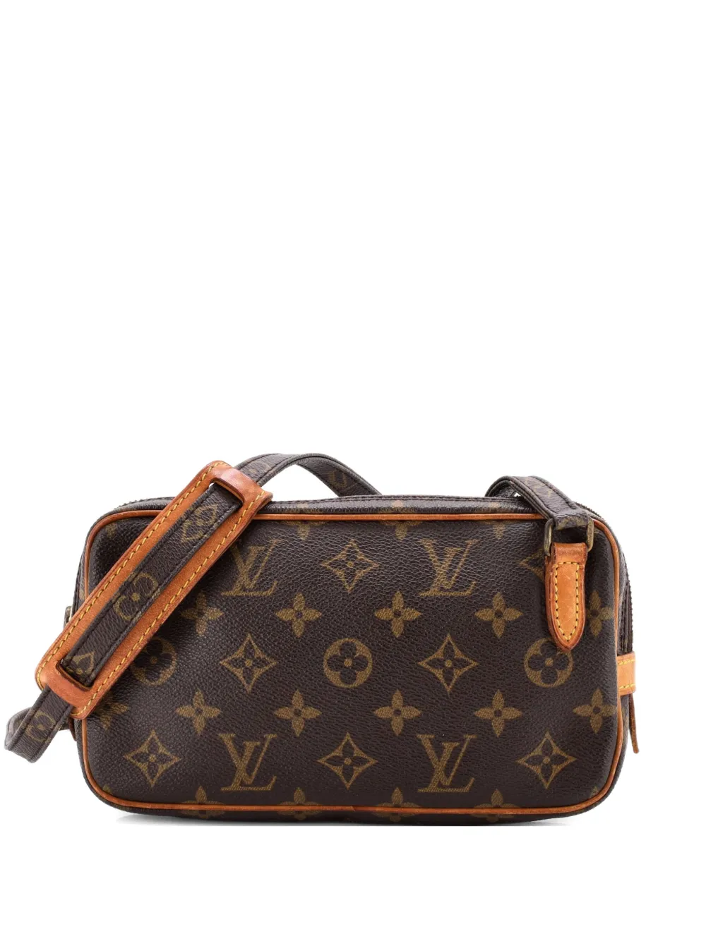 Louis Vuitton Pre-Owned Pochette Marly Bandouliere in tela con monogramma e tracolla - Marrone