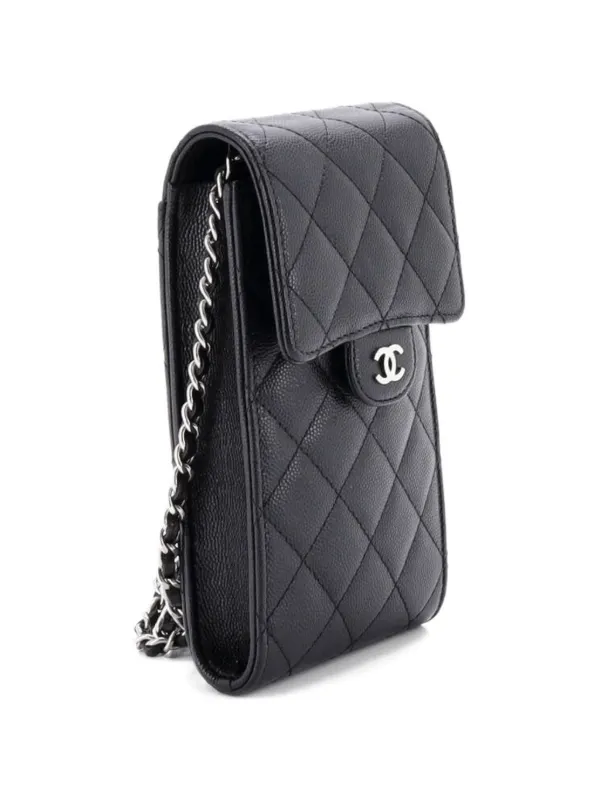 CHANEL Pre-Owned ココマーク フラップ スマホケース ショルダーバッグ