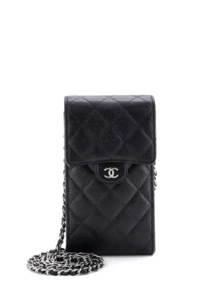 CHANEL Pre-Owned ココマーク フラップ スマホケース ショルダーバッグ