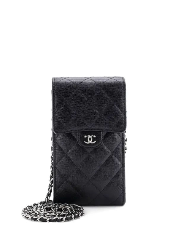CHANEL Pre-Owned ココマーク フラップ スマホケース ショルダーバッグ