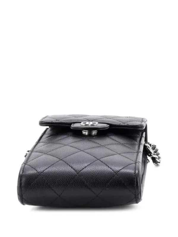 CHANEL Pre-Owned ココマーク フラップ スマホケース ショルダーバッグ