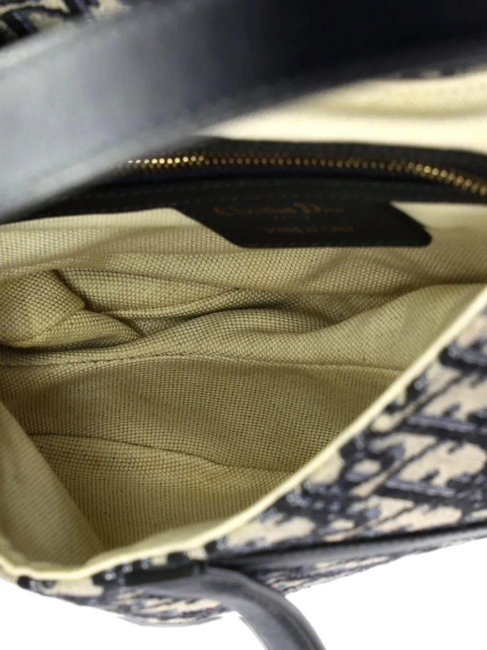 Christian Dior SADDLE ナイロンボディーバッグ Saddle Bag with Strap Black Goatskin | DIOR