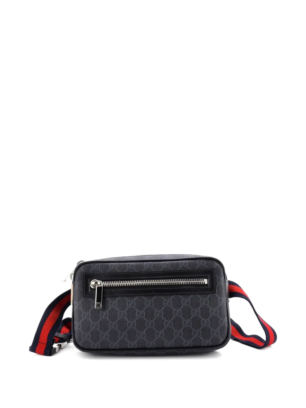 Gucci Pre-Owned Web Zip GG Coated Canvas Small belt bag - Nero