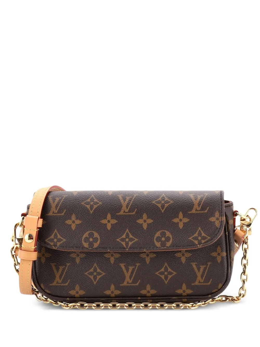 Louis Vuitton Pre-Owned Ivy Wallet on Chain Monogram Canvas shoulder bag - Marrone