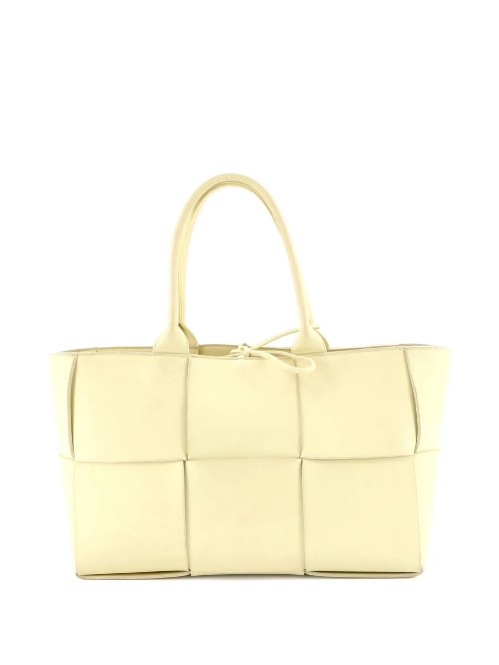 Bottega Veneta Pre-Owned Arco Maxi Intrecciato Leather Small tote bag - Giallo