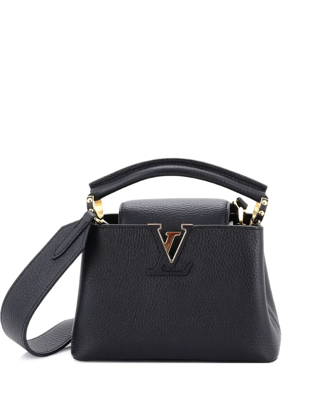 Louis Vuitton Pre-Owned Capucines Bag Leather Mini satchel - Schwarz
