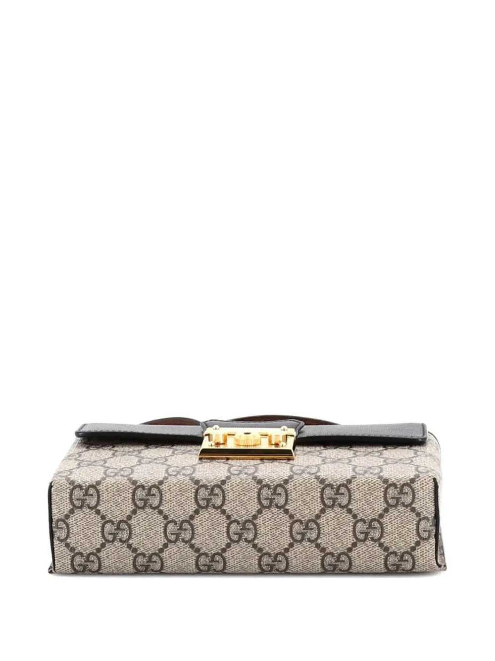 Padlock Top Handle Bag Gg Coated Canvas And Leather Mini Crossbody Bag
