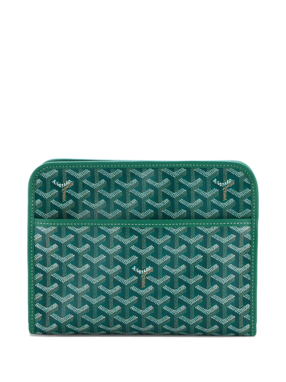 Goyard Pre-Owned Jouvence Toiletry Pouch Coated Canvas clutch bag - Verde
