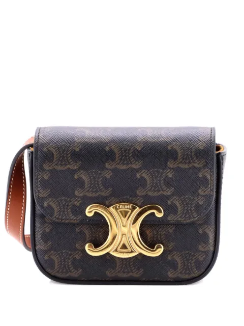 Celine Pre-Owned Triomphe Triomphe Coated Canvas Mini shoulder bag