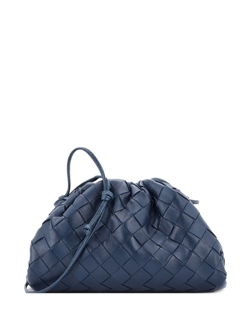 Bottega Veneta Pre-Owned The Pouch Intrecciato Nappa Mini crossbody bag - Blu