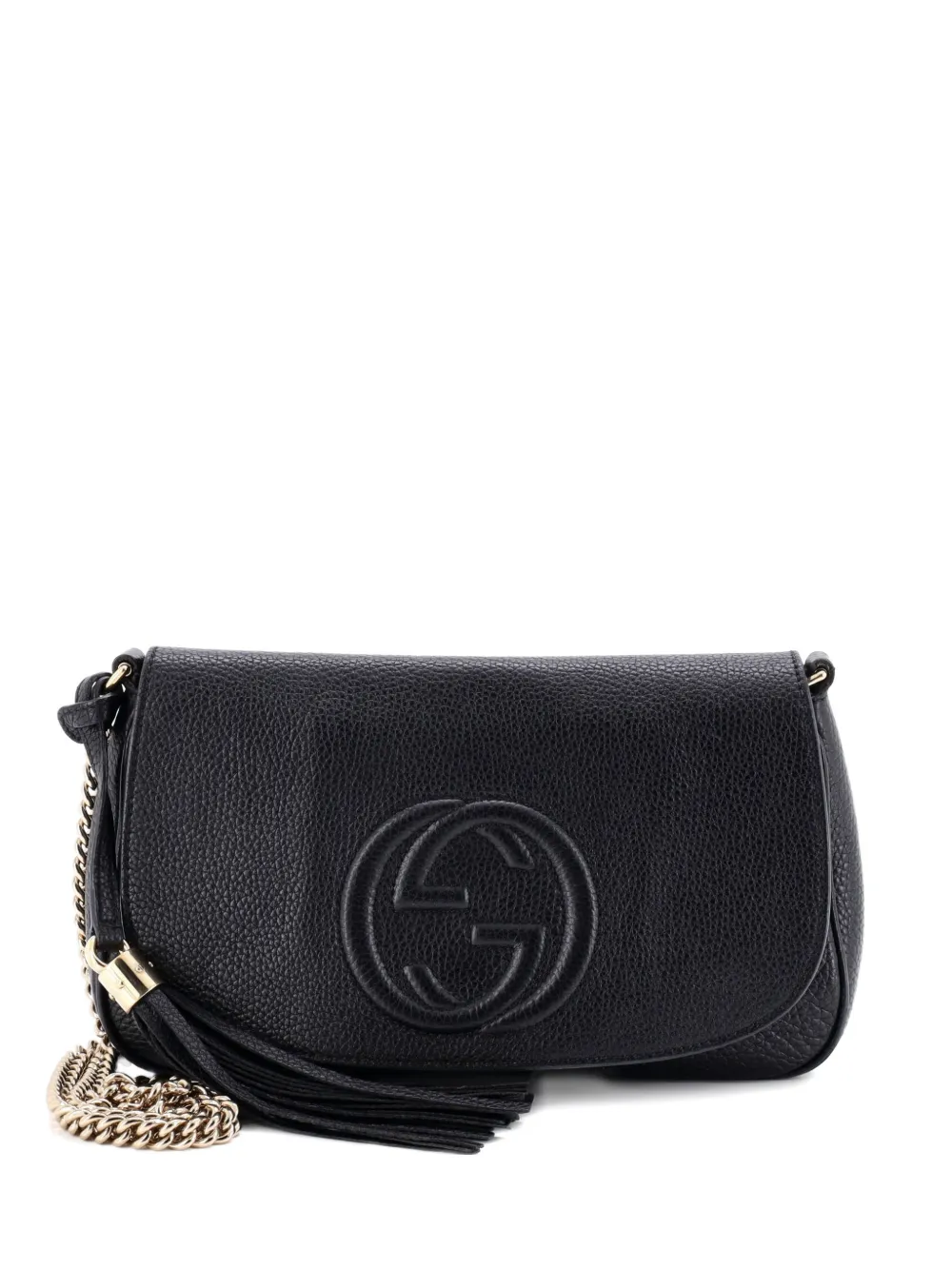 Gucci Pre-Owned Soho Chain Leather Medium crossbody bag - Nero
