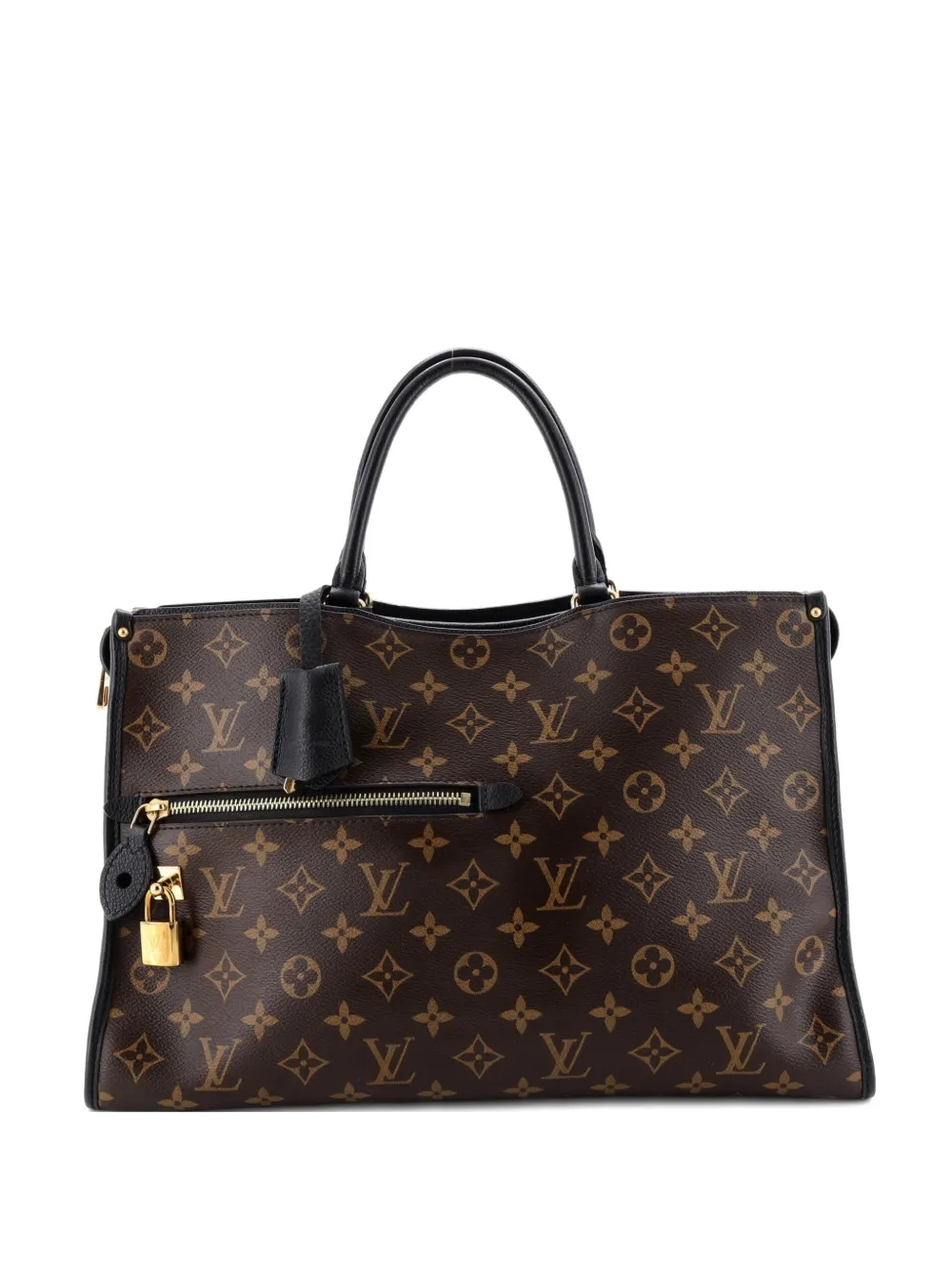 Louis Vuitton Pre-Owned Popincourt NM Handbag Monogram Canvas with Leather MM satchel - Marrone