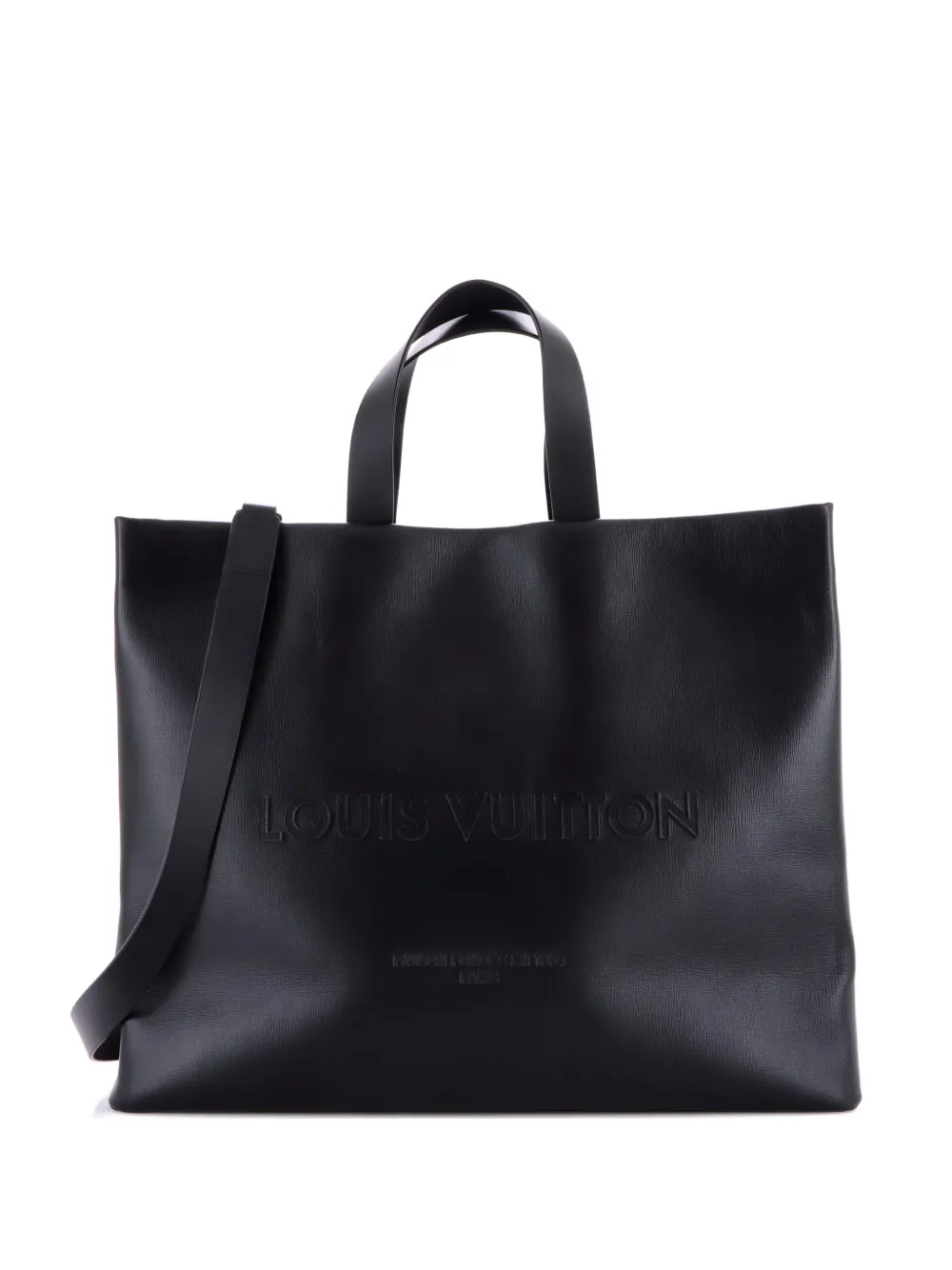 Louis Vuitton Pre-Owned Shopper Leather MM tote bag - Nero