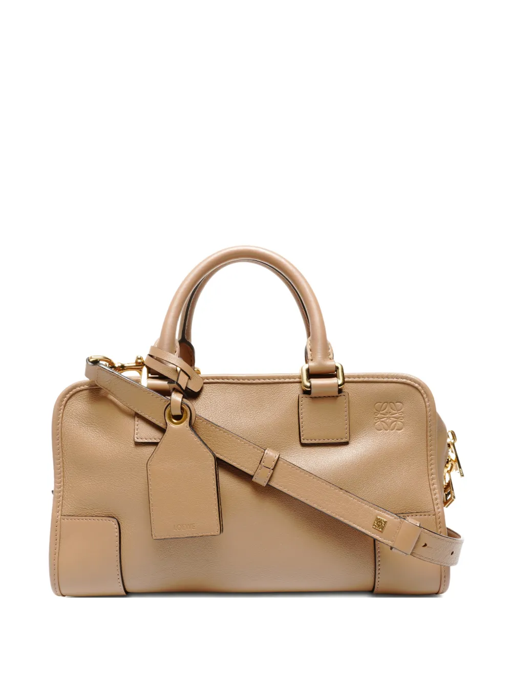 Loewe Pre-Owned 2010-2025 28 Amazona leather tote bag - Marrone