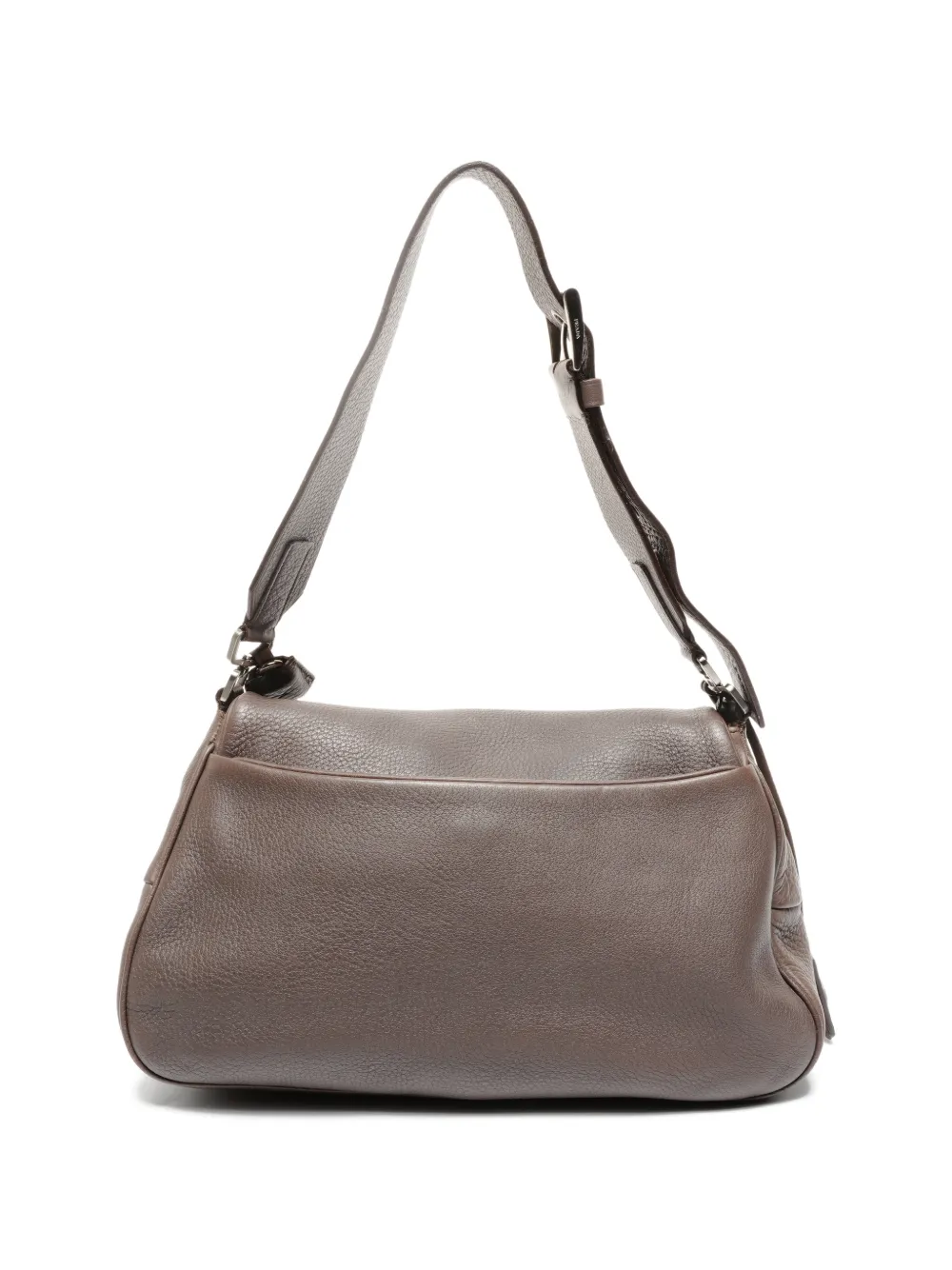 Prada Pre-Owned 2000s Leather Shoulder Bag | Brown | FARFETCH Prada Pre-Owned 2000s Leather Shoulder Bag | Brown | FARFETCH
