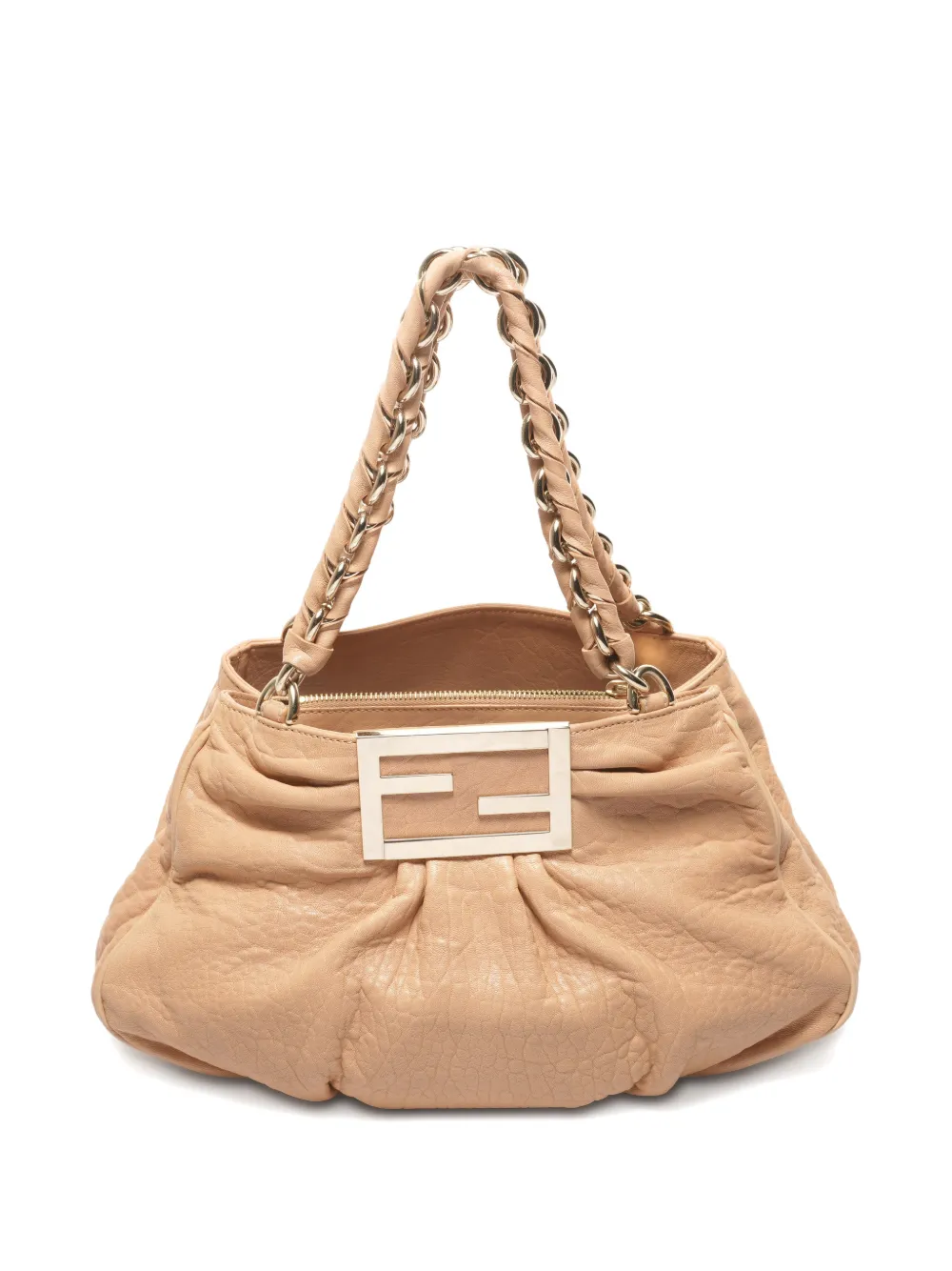 Fendi Pre-Owned 2015-2025 Mia Mamma Baguette chain leather tote bag - Toni neutri