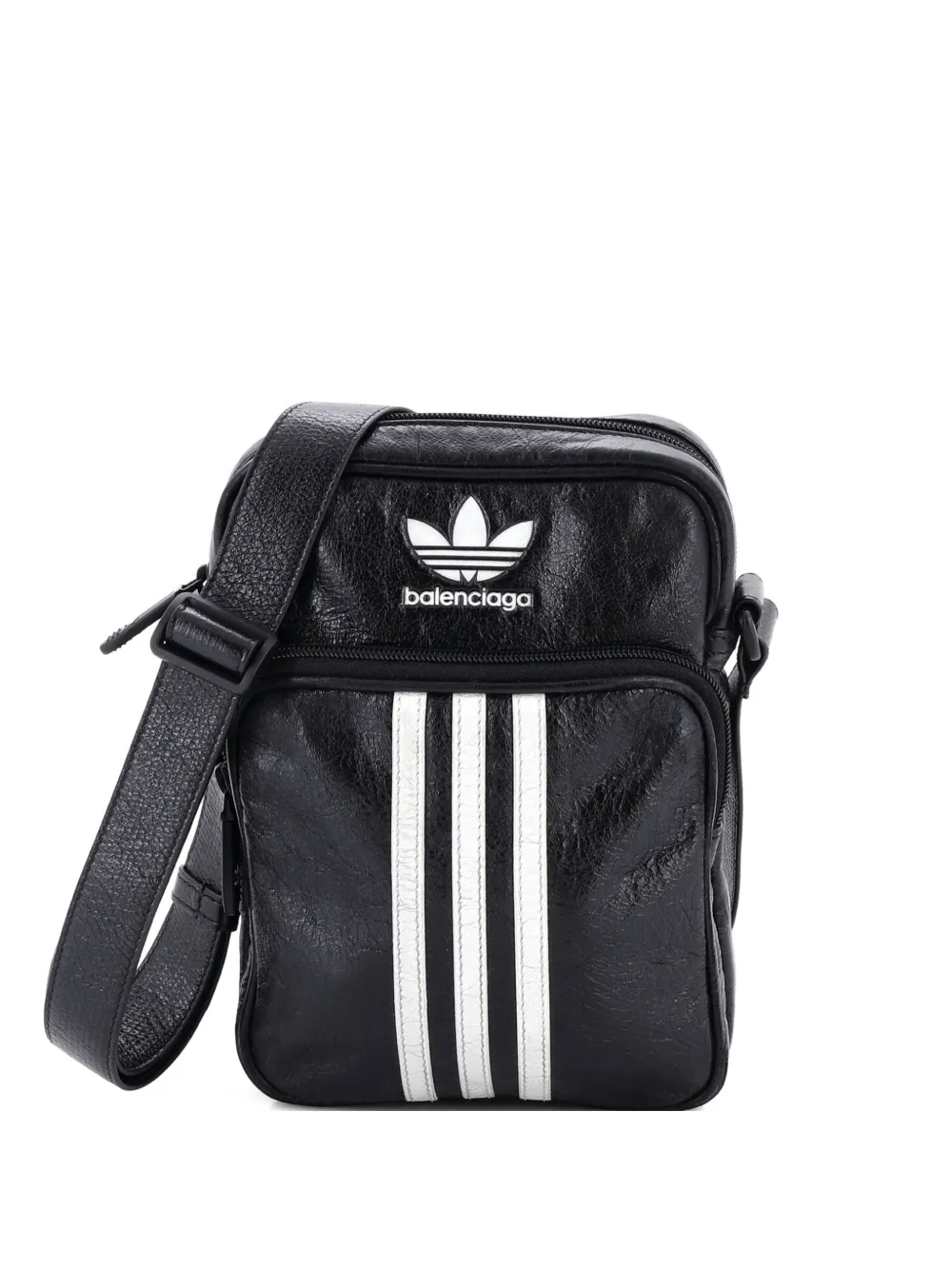 Balenciaga Pre-Owned x adidas Borsa a spalla Agneau piccola in pelle - Nero