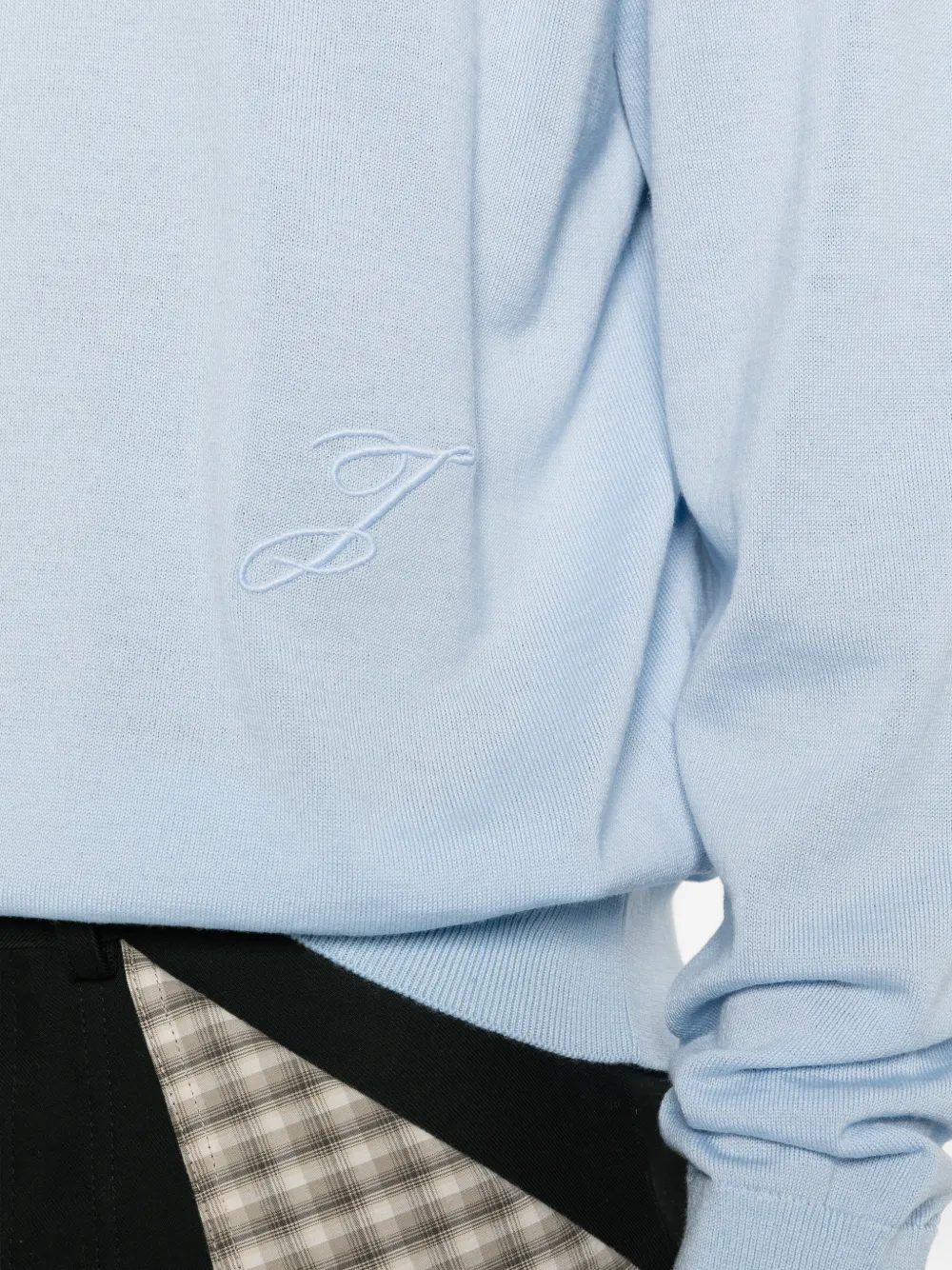 Jacquemus Top met geborduurd logo Blauw