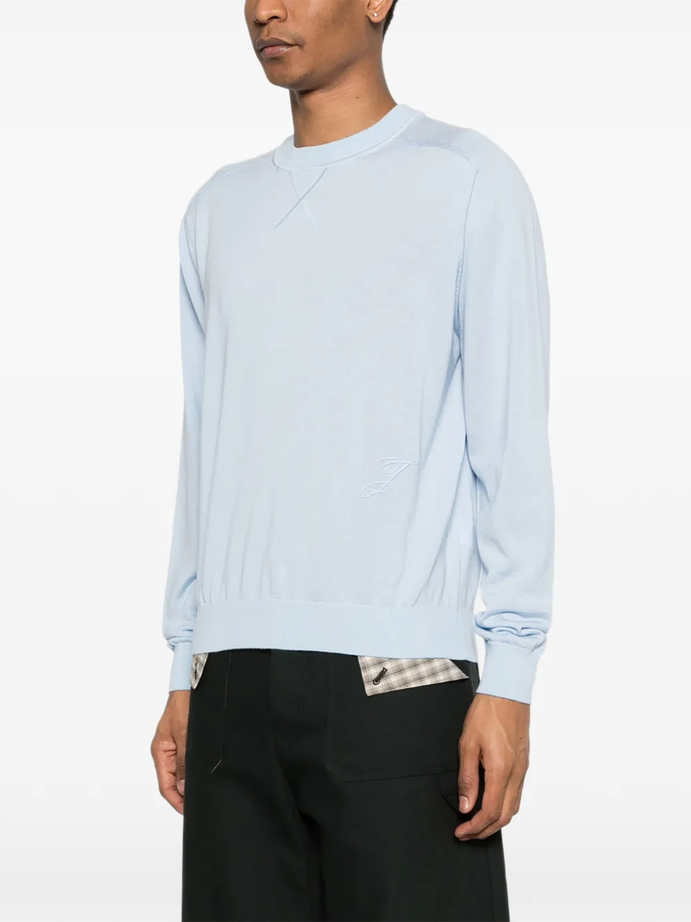  Jacquemus Top Con Logo Bordado - Azul 