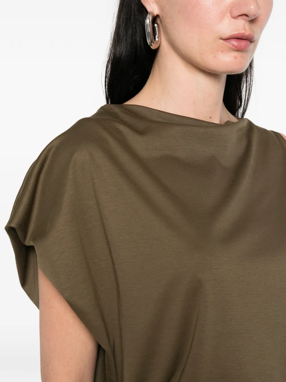 Jacquemus Gedrapeerde top Bruin