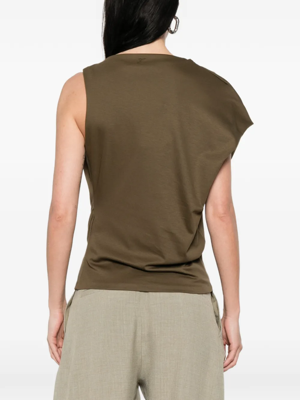 Jacquemus Gedrapeerde top Bruin