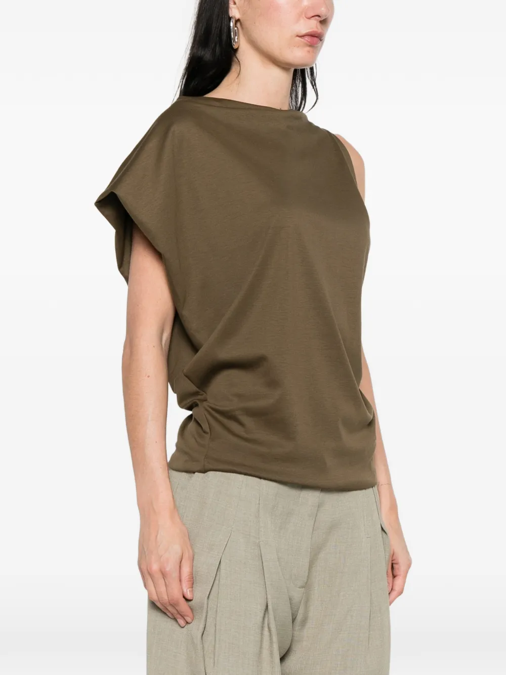  Jacquemus Draped Top - Brown 