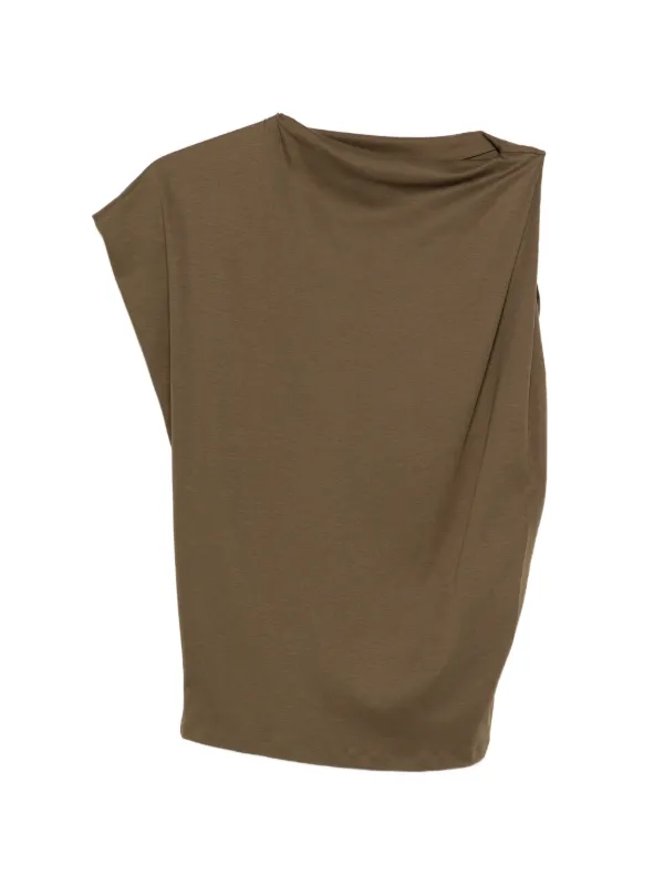 Jacquemus The Drap Asymmetric Top in Brown