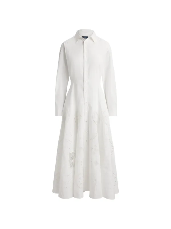 ralph lauren white cotton dress Polo Ralph Lauren Cotton Dress in White