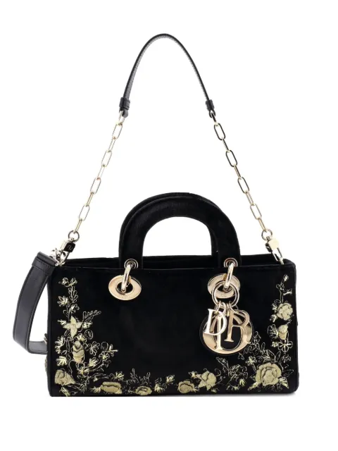 Christian Dior Pre-Owned bolsa de hombro Lady D-Joy Bag Embroidered Velvet Medium