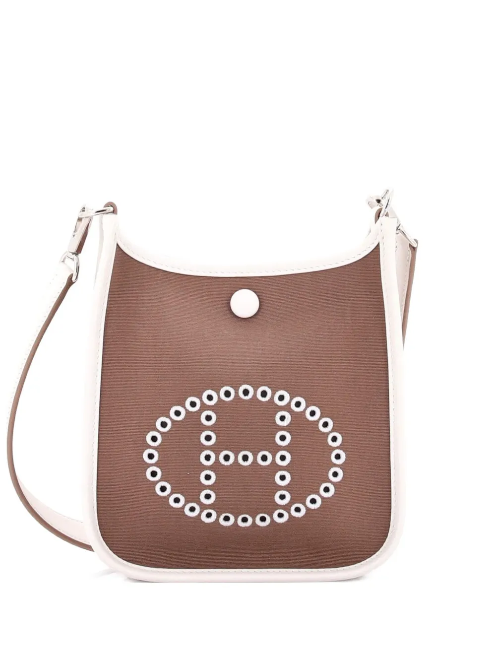 Hermès Pre-Owned Neo Evelyne Bag Toile and Leather TPM crossbody bag - Grigio