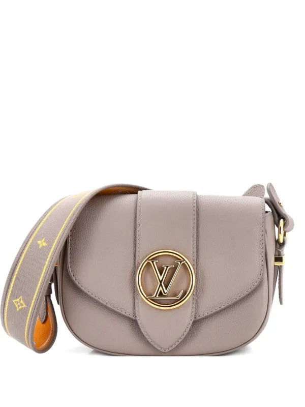 ルイ・ヴィトン LOUIS VUITTON LV PONT 9 LVポンヌフ ショルダーバッグ バッグ レザー クレーム レディース アイボリー系 M55950 【中古】 LOUIS VUITTON - ルイ・ヴィトン LOUIS VUITTON LV PONT 9 LVポンヌフ