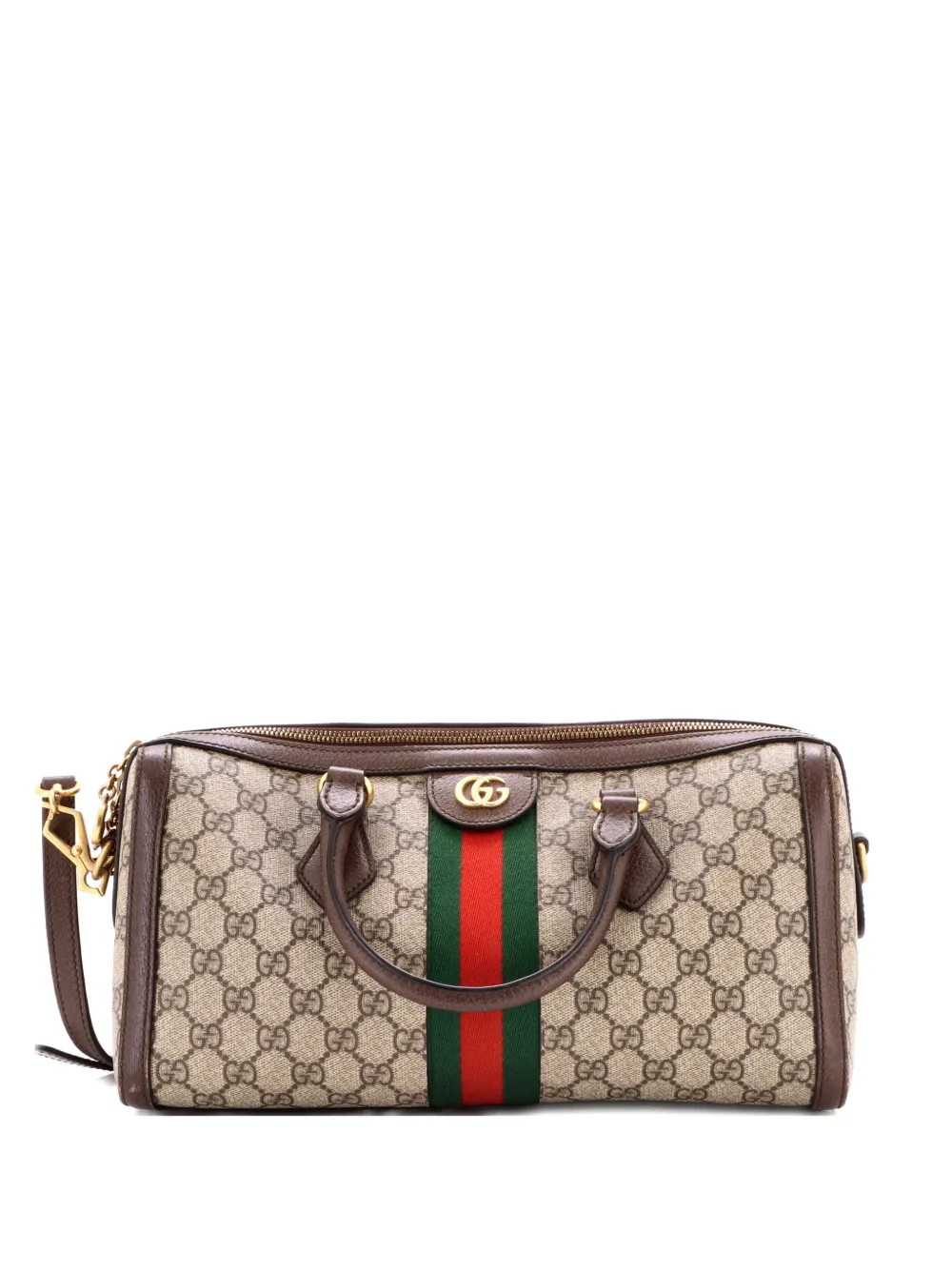 Gucci Pre-Owned Ophidia Boston Bag GG Coated Canvas Medium satchel - Marrone