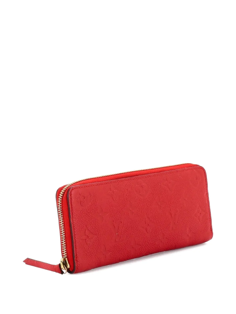 Louis Vuitton Pre-Owned Clemence Wallet Monogram Empreinte Leather small wallets - Rosso