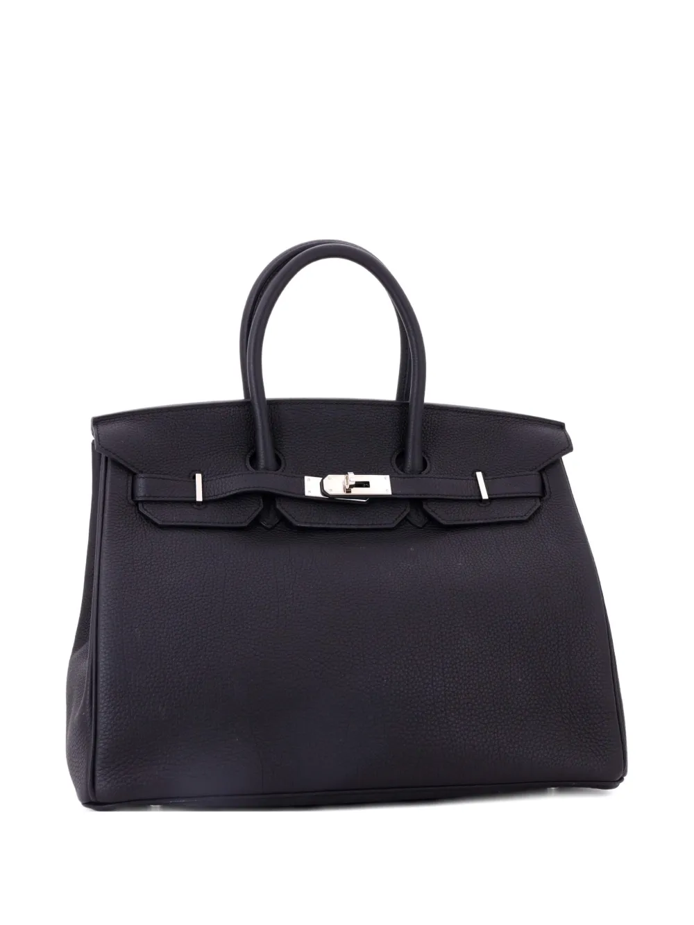 Hermès Pre-Owned Birkin Handbag Black Togo with Palladium Hardware 35 tote bag - Nero