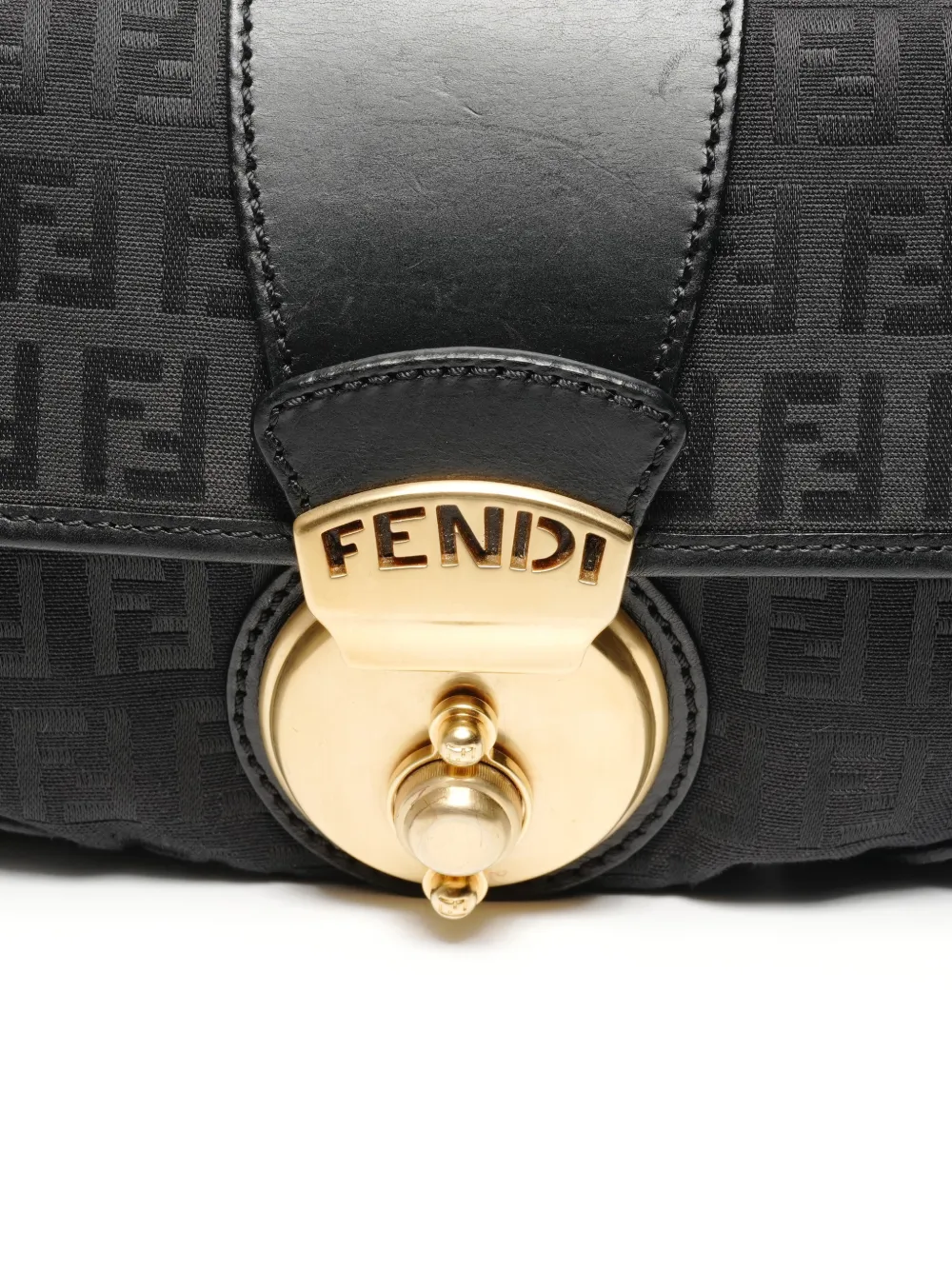 1990s Zucchino Lock Shoulder Bag