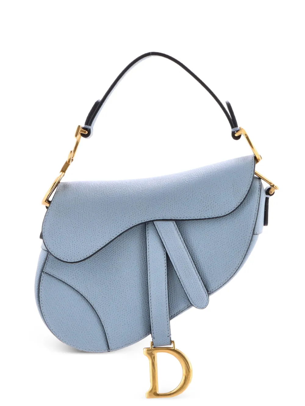 Christian Dior Pre-Owned Saddle Handbag Leather Mini shoulder bag - Blu