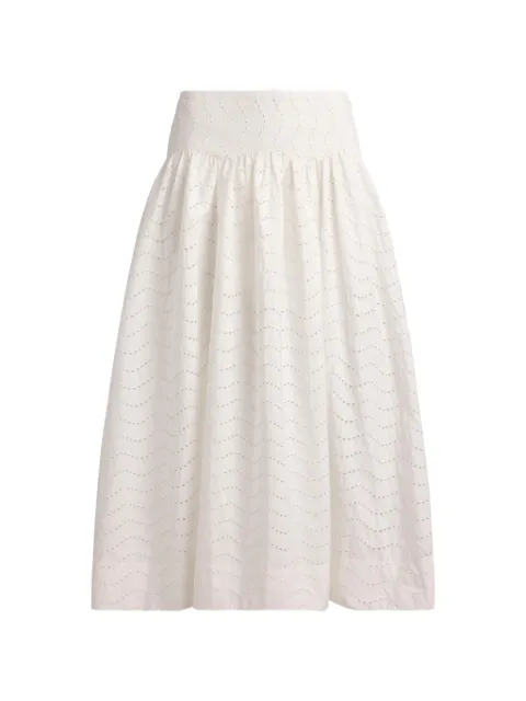 Polo Ralph Lauren 孔眼抽褶半身裙