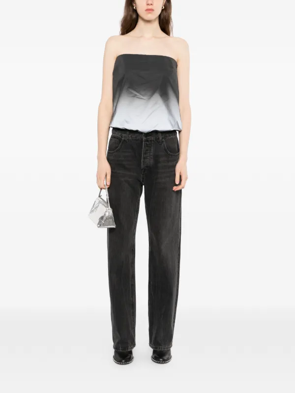 alexander wang グレー ブラトップ Alexander Wang Reflective Bubble Top | Grey | FARFETCH
