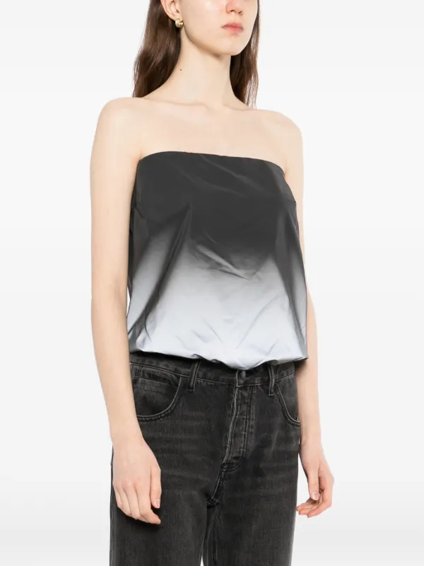 Alexander Wang Reflective Bubble Top | Grey | FARFETCH