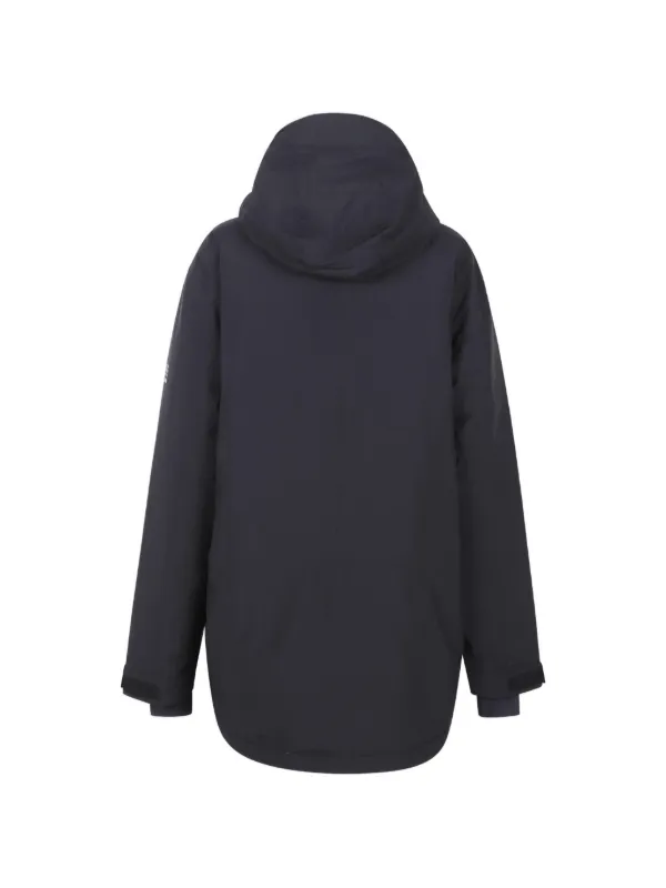 MM6 Maison Margiela Hooded Zip Coat | Black | FARFETCH CA