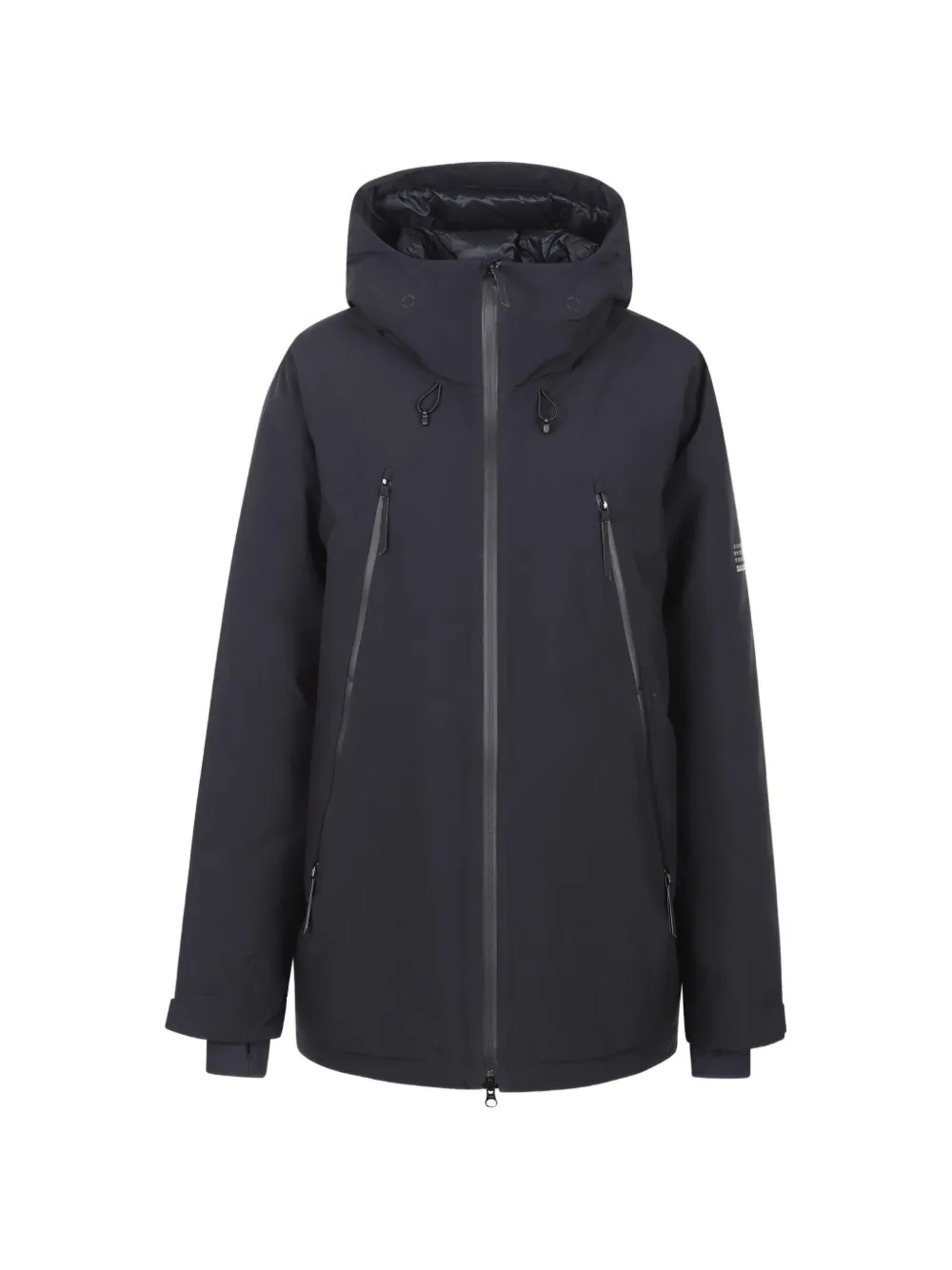 MM6 Maison Margiela hooded zip coat - Nero