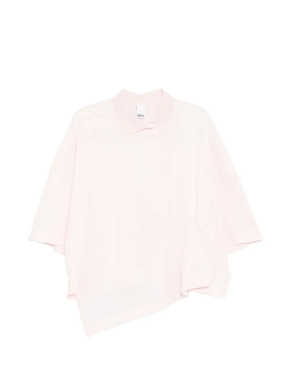 GDeL by gaze de lin asymmetric-hem polo shirt - Rosa