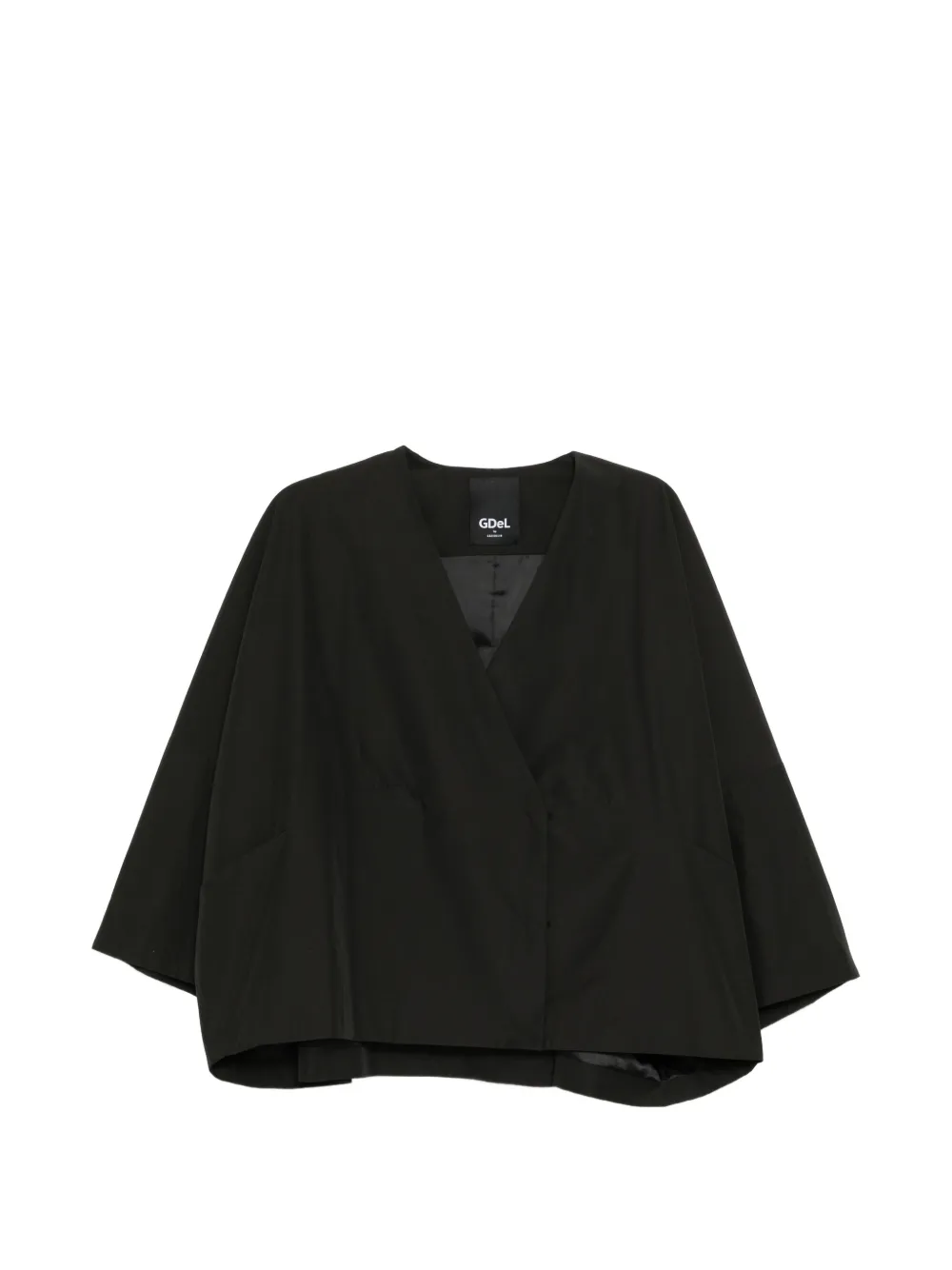 GDeL by gaze de lin Recycle cropped jacket - Nero