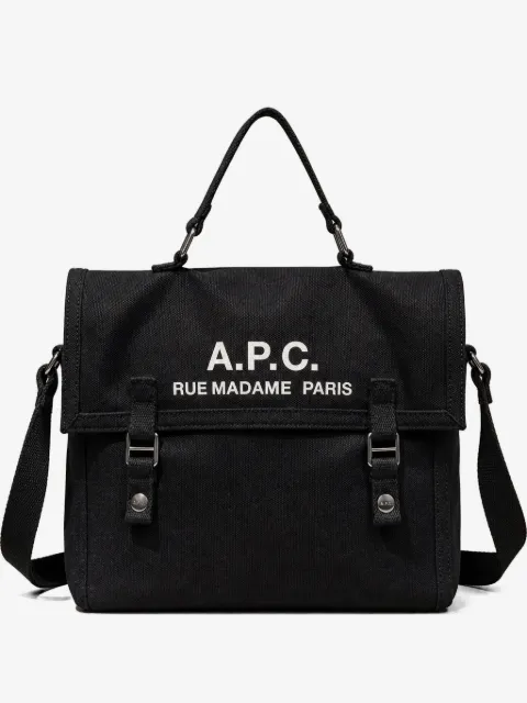 A.P.C. logo-print canvas tote bag