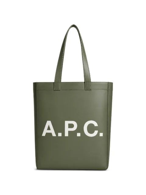 A.P.C. bolso shopper Lou con logo estampado