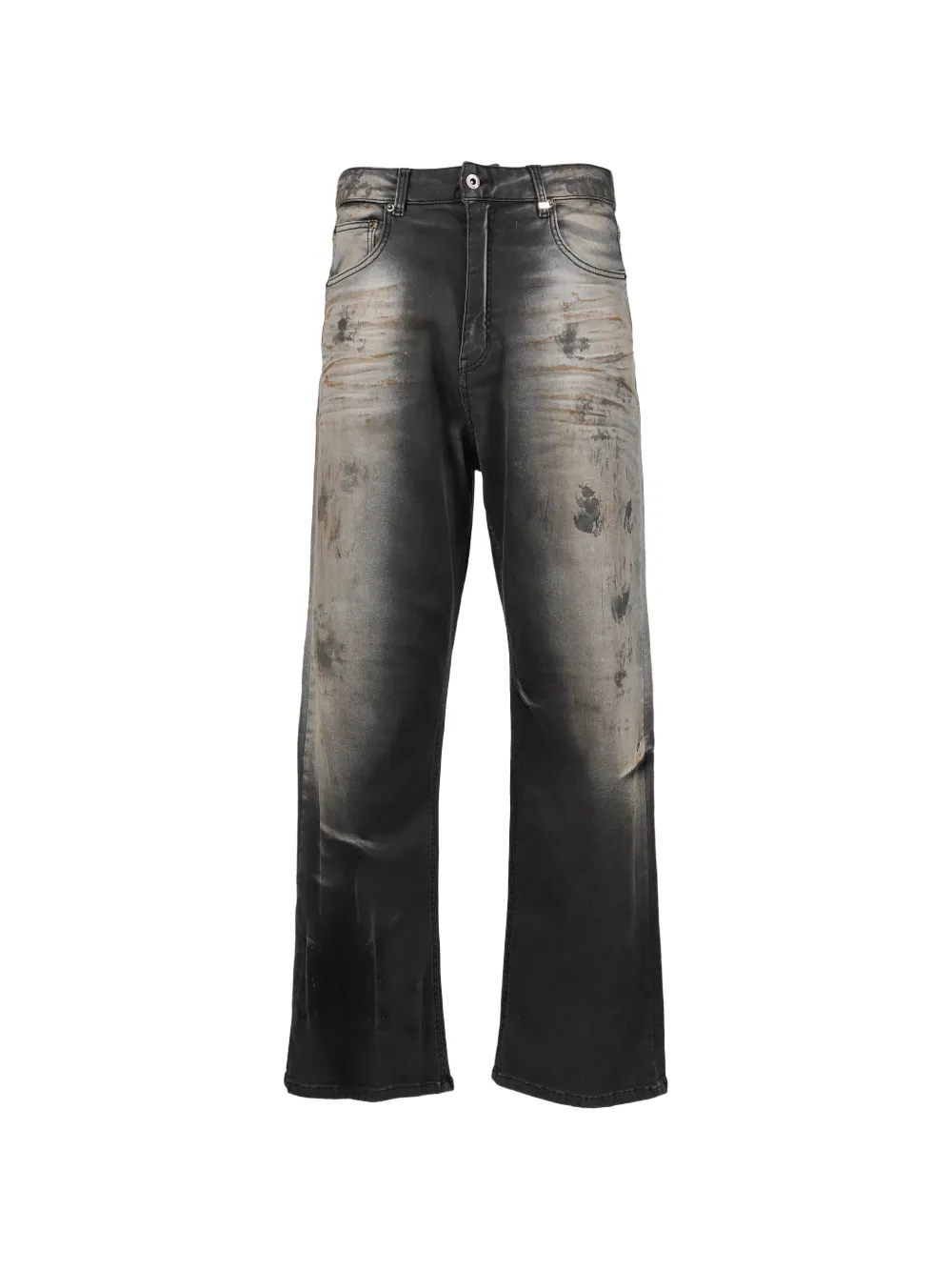 We11done dirty-washed jeans - Grigio