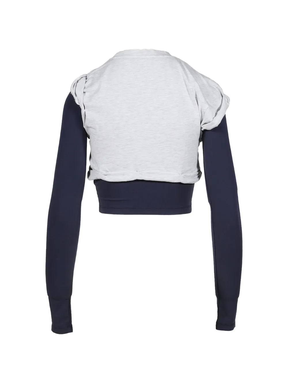  We11done Sudadera Corta - Gris 