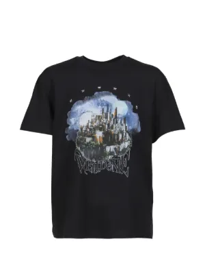 A BATHING APE® World Gone Mad graphic-print T-shirt | Black